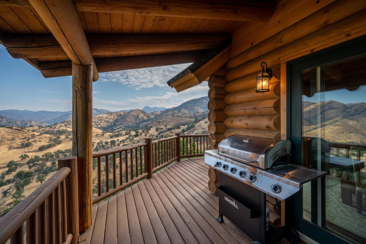 4 Kings Log Cabin 150 Acres Spectacular Views Three Rivers Exterior foto