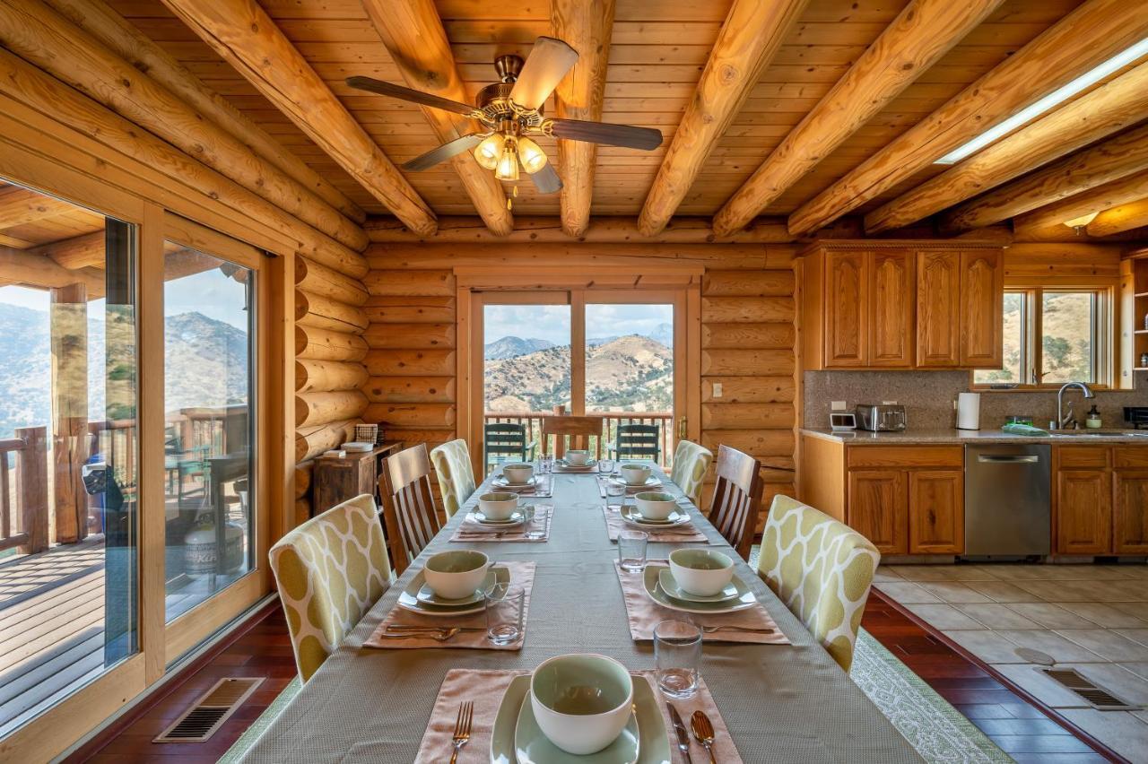 4 Kings Log Cabin 150 Acres Spectacular Views Three Rivers Exterior foto