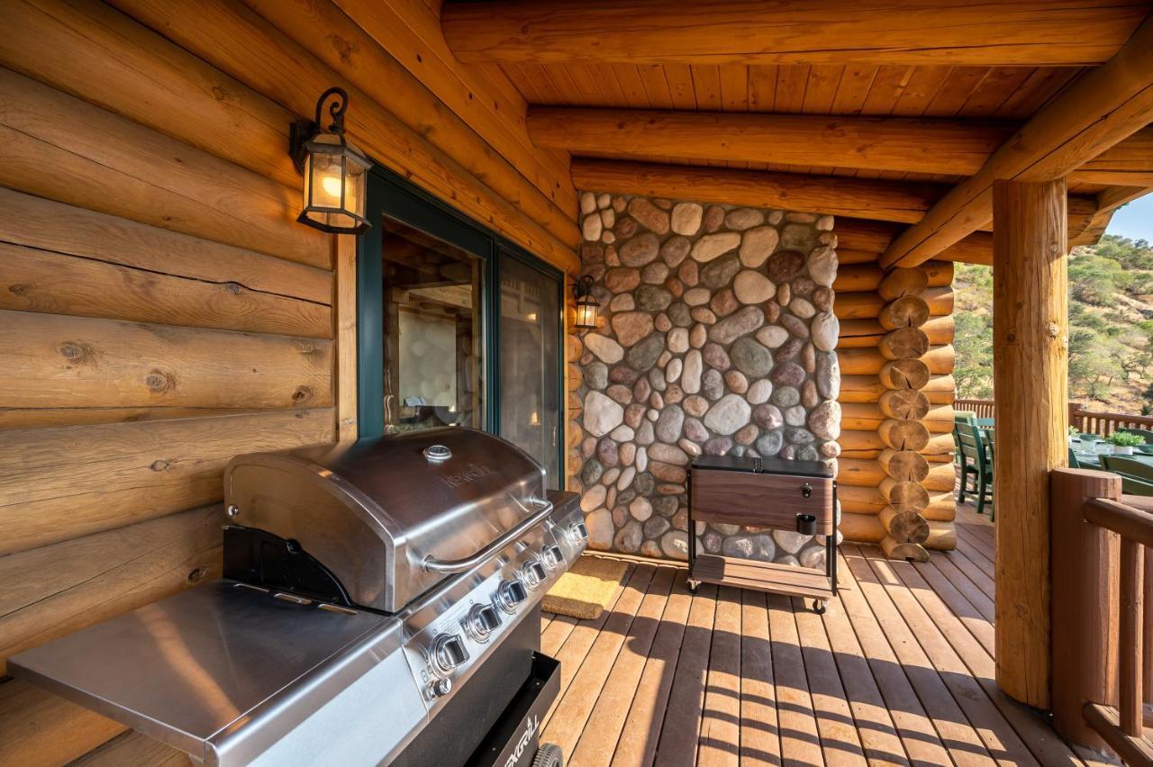 4 Kings Log Cabin 150 Acres Spectacular Views Three Rivers Exterior foto