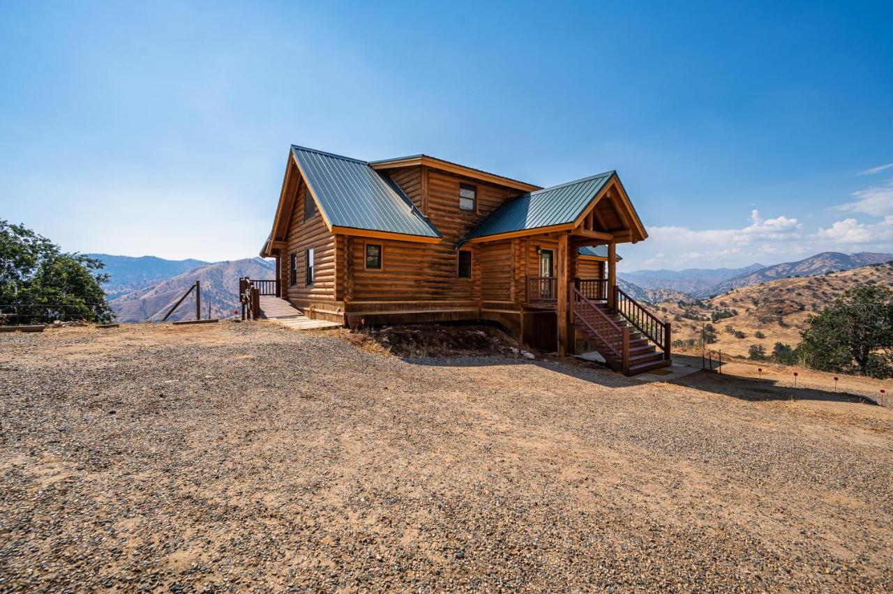 4 Kings Log Cabin 150 Acres Spectacular Views Three Rivers Exterior foto